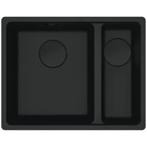 Franke Maris 340/150mm 1 and 1/2 Bowl Right Flushmount Sink Matte Black MRG260SBRMB-B by Franke, a Kitchen Sinks for sale on Style Sourcebook
