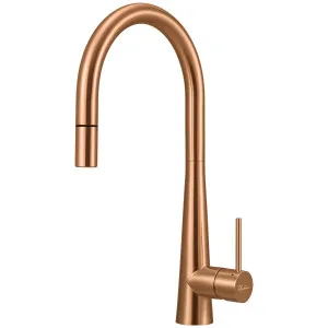 Oliveri Essente 316 Stainless Steel Goose Neck Pull Out Mixer - Copper SS31625-CU by Oliveri, a Kitchen Taps & Mixers for sale on Style Sourcebook