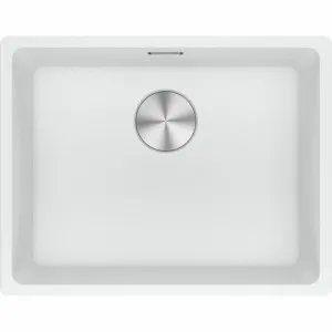 Franke Maris 520mm Single Bowl Flushmount Sink with Extension Drainer Polar White MRG210-52PW-FPC by Franke, a Kitchen Sinks for sale on Style Sourcebook