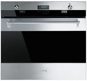 Smeg 76cm Classic Aesthetic Pyrolytic Built-In Oven SOA330X1 by Smeg, a Ovens for sale on Style Sourcebook