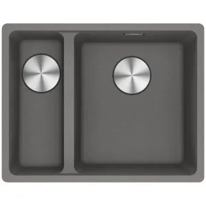 Franke Maris 340/150mm 1 and 1/2 Bowl Left Undermount Sink Stone Grey MRG160SBLSG-B by Franke, a Kitchen Sinks for sale on Style Sourcebook