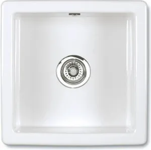 Shaws Square 460 Single Bowl Handcrafted Fireclay Sink SCSQ460WH by Shaws, a Kitchen Sinks for sale on Style Sourcebook