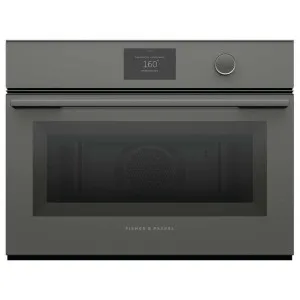 Fisher & Paykel Series 9 60cm Minimal Compact Combi-Microwave Oven Grey Glass OM60NMTDG1 by null, a Microwave Ovens for sale on Style Sourcebook