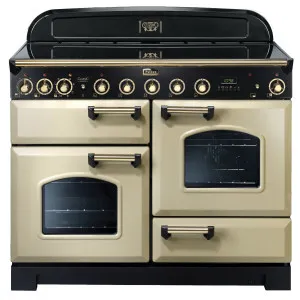 Falcon 110cm Cream Induction Classic Deluxe Freestanding Oven CDL110EICRBR by Falcon, a Cooktops for sale on Style Sourcebook