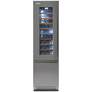 Fhiaba 60cm Classic Wine Cellar Left Hinge Satin Steel KS5990TWT3AM4DH by Fhiaba, a Wine Fridges for sale on Style Sourcebook