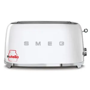 Smeg 50s Retro Style 4 Slice Toaster White with Nutella Branding TSF02WHAU-NUT by null, a Small Kitchen Appliances for sale on Style Sourcebook