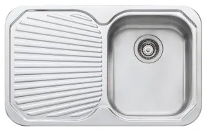 Oliveri Petite Single Bowl Sink with Left Hand Drainer PE322NTH by Oliveri, a Kitchen Sinks for sale on Style Sourcebook