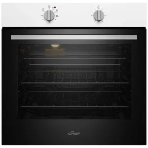 Chef 60cm Multi Function White Fan Forced Electric Built-In Oven CVE612WB by Chef, a Ovens for sale on Style Sourcebook
