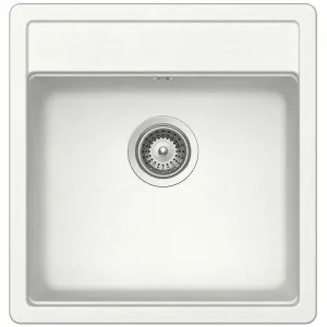 Abey Schock Nemo Small Single Sink Bowl Alpina NE100S-W by Abey, a Kitchen Sinks for sale on Style Sourcebook