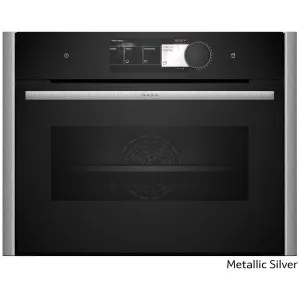 NEFF 45cm Compact Oven with FullSteam Metallic Silver C29FY5CY0-MS by NEFF, a Ovens for sale on Style Sourcebook