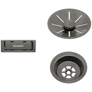 Blanco InFino Waste Kit for Single Bowl Satin Dark Steel 206900 by Blanco, a Kitchen Sinks for sale on Style Sourcebook