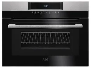 AEG 60cm Compact Built-In Combi-Microwave Oven - Stainless Steel KMK761000M by null, a Ovens for sale on Style Sourcebook