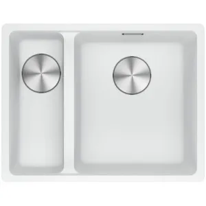 Franke Maris 340/150mm 1 and 1/2 Bowl Left Undermount Sink Polar White MRG160SBLPW-B by null, a Kitchen Sinks for sale on Style Sourcebook