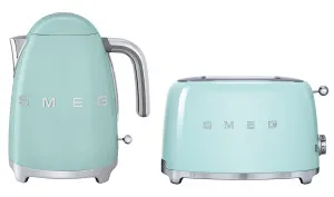 Smeg Kettle and 2 Slice Toaster Pack Pastel Green KLF03PGAUTSF01PGAU by null, a Small Kitchen Appliances for sale on Style Sourcebook