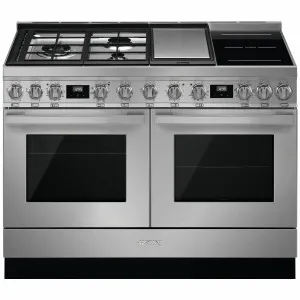 Smeg 120cm Portofino Pyrolytic Freestanding Dual Fuel Oven/Stove CPF120IGMPXA by null, a Cooktops for sale on Style Sourcebook