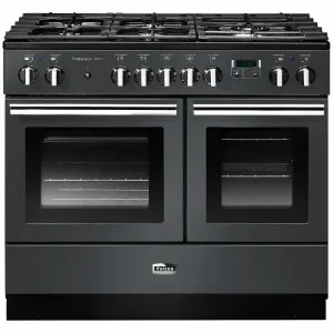 Falcon 100cm Professional FX Freestanding Dual Fuel Oven/Stove Slate and Chrome PROPL100FXDFSL-CH by null, a Cooktops for sale on Style Sourcebook