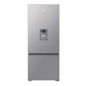 Haier 431L Bottom Mount Refrigerator with Non-Plumbed Water Dispenser Satina Silver HRF420BHS by Haier, a Refrigerators, Freezers for sale on Style Sourcebook