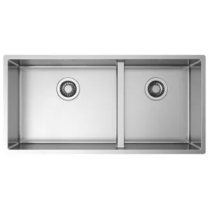 Artinox Radius Mose 1 and 3/4 Bowl Sink with Lowered Bridge 304 Stainless Steel ARTRMO5034 by Artinox, a Kitchen Sinks for sale on Style Sourcebook