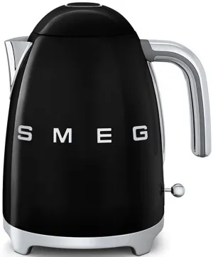 Smeg 50s Retro Style Aesthetic Electric Kettle Black KLF03BLAU by null, a Small Kitchen Appliances for sale on Style Sourcebook