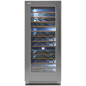 Fhiaba 90cm Classic Wine Cellar Left Hinge Satin Steel KS8990FW3AM4DH by Fhiaba, a Wine Fridges for sale on Style Sourcebook