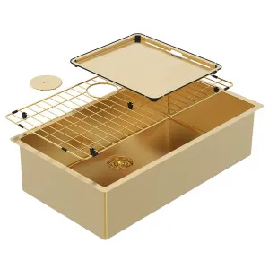 Abey Piazza Large Single Bowl Eureka Gold CR720G by Abey, a Kitchen Sinks for sale on Style Sourcebook
