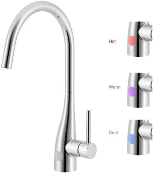 Gareth Ashton Conic Sidelever Sink Mixer with LED 5K1-C by Gareth Ashton, a Kitchen Taps & Mixers for sale on Style Sourcebook