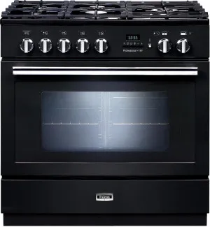 Falcon 90cm Professional FXP Freestanding Dual Fuel Pyrolytic Oven/Stove Black and Chrome PROP90FXPDFGBCH by Falcon, a Cooktops for sale on Style Sourcebook