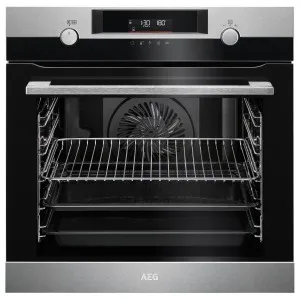 AEG 60cm SteamBake Pyroluxe Multifunction Pyrolytic Built-In Oven - Stainless Steel BPK556360M by AEG, a Ovens for sale on Style Sourcebook