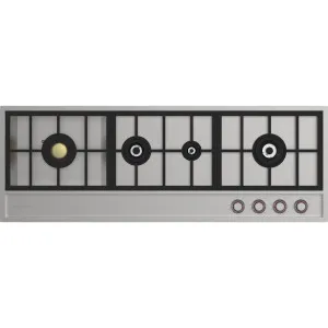 Spezialist 124cm Natural Gas Cooktop 4 Burner Stainless Steel Flush Mount S31244SFNG by Spezialist, a Cooktops for sale on Style Sourcebook