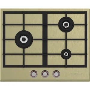 Spezialist 64cm Stainless Steel Plate Brass Surface LP Gas Cooktop S30643SPBBRLPG by Spezialist, a Cooktops for sale on Style Sourcebook