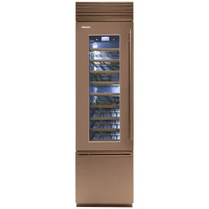 Fhiaba 60cm X-Pro Wine Cabinet with Drawer Left Hinge Copper XS5990TWT3AM6DH by Fhiaba, a Wine Fridges for sale on Style Sourcebook
