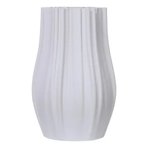 Selma Vase Large 22x35cm in White by OZ Design, a Vases & Jars for sale on Style Sourcebook