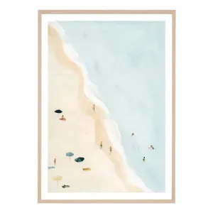 Bondi Beachgoers Framed Print in 100 x 140cm by OZ Design, a Prints for sale on Style Sourcebook