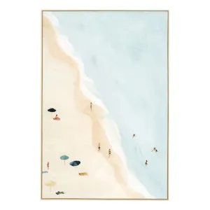 Bondi Beachgoers Box Framed Canvas in 92 x 137cm by OZ Design, a Painted Canvases for sale on Style Sourcebook