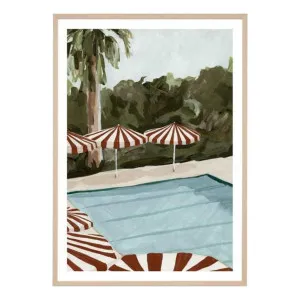 Resort Umbrellas 1 Framed Print in 87 x 122cm by OZ Design, a Prints for sale on Style Sourcebook