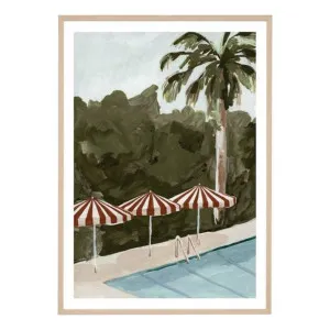 Resort Umbrellas 2 Framed Print in 87 x 122cm by OZ Design, a Prints for sale on Style Sourcebook