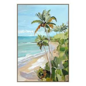 Calming Coastline B Box Framed Canvas in 80 x 120cm by OZ Design, a Painted Canvases for sale on Style Sourcebook
