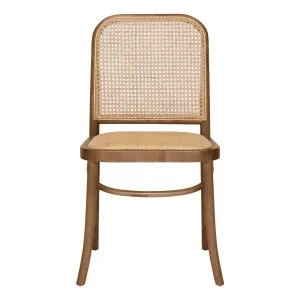Belmont Dining Chair in Oak Brown / Rattan by OZ Design, a Dining Chairs for sale on Style Sourcebook