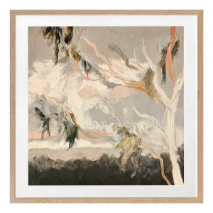 Evening Gum Leaves Framed Print in 84 x 84cm by OZ Design, a Prints for sale on Style Sourcebook