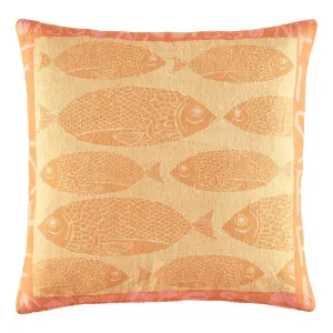 Frida Feather Fill Cushion 50x50cm in Ochre by OZ Design, a Cushions, Decorative Pillows for sale on Style Sourcebook