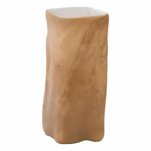 Jaffa Vase Tall 12x30cm in Toffee by OZ Design, a Vases & Jars for sale on Style Sourcebook