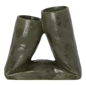 Tate Vase Small 21x19.5cm in Forest Green by OZ Design, a Vases & Jars for sale on Style Sourcebook