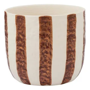 Rayas Pot 19x17cm in Tan by OZ Design, a Baskets, Pots & Window Boxes for sale on Style Sourcebook