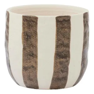Rayas Pot 11.5x10.5cm in Cocoa by OZ Design, a Baskets, Pots & Window Boxes for sale on Style Sourcebook