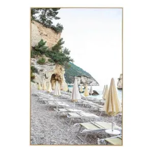 Ocean Oasis Box Framed Canvas in 62 x 92cm by OZ Design, a Painted Canvases for sale on Style Sourcebook