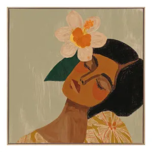 Flower Child Box Framed Canvas in 123 x 123cm by OZ Design, a Painted Canvases for sale on Style Sourcebook
