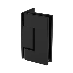 Boston Heavy Duty Large Wall to Glass Hinge with L Type Mounting Plate - Matte Black by Estelle, a Bathroom Fixtures for sale on Style Sourcebook