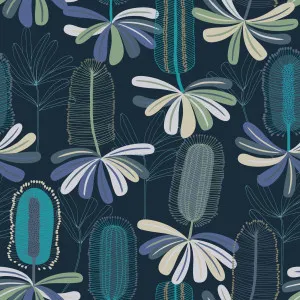 Banksia Turquoise Wallpaper by Urban Road, a Wallpaper for sale on Style Sourcebook