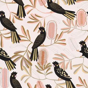 Black Cockatoo Sand Wallpaper by Urban Road, a Wallpaper for sale on Style Sourcebook