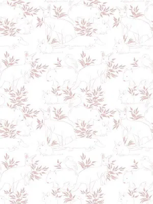 Bushland Friends I Blush Wallpaper by Urban Road, a Wallpaper for sale on Style Sourcebook